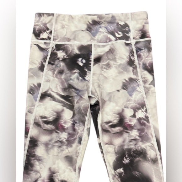 Athleta Floral Print Leggings - Black and Gray - Picture 2 of 9
